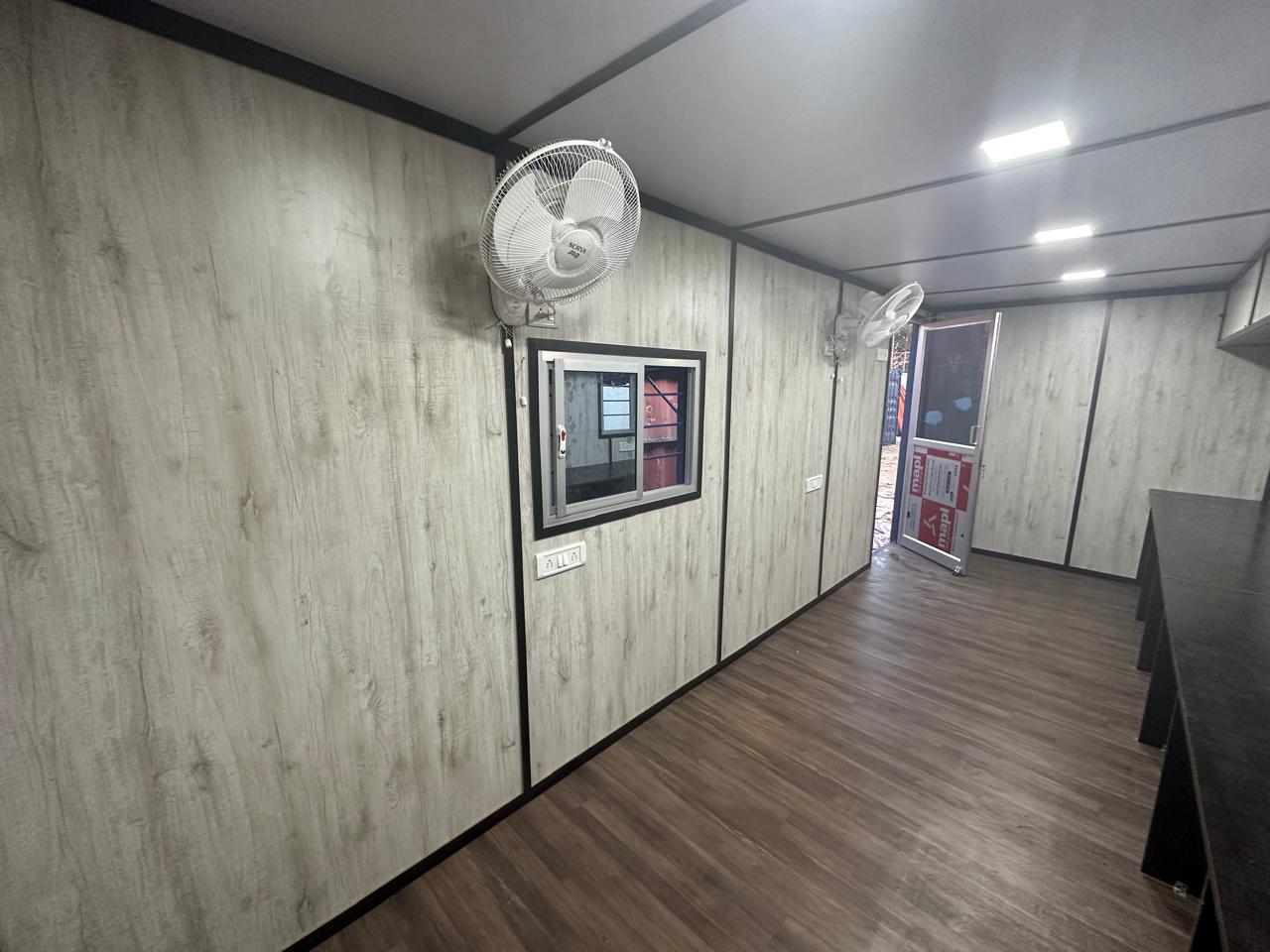 Container home in mountain setting